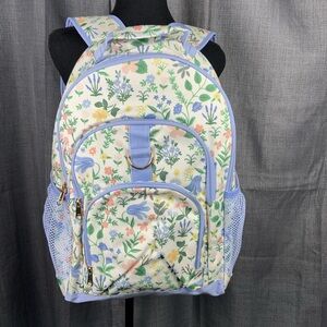 Pottery Barn Teen Rifle Paper Co. Bramble Fields Cream Backpack Floral Lavender